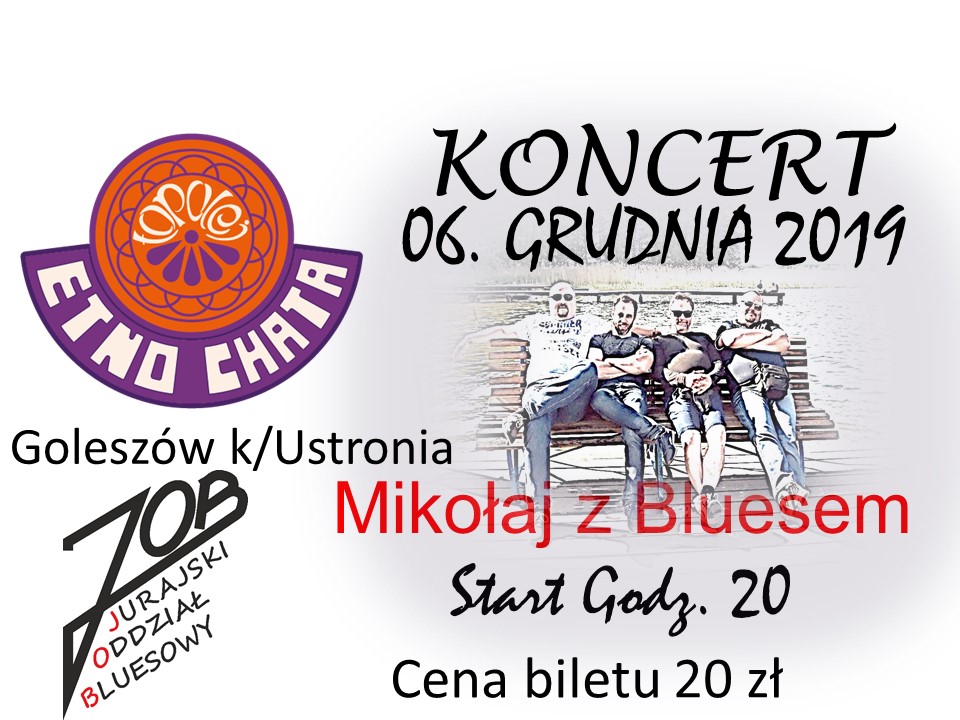 koncert JOB_Mikołajki z bluesem_Etno Chata TOPOLEJ